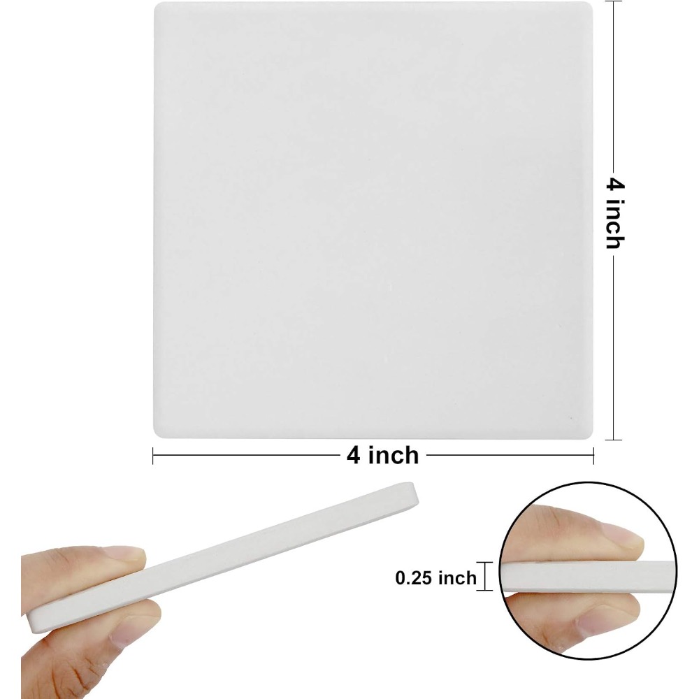 12 Pack Ceramic Coasters for C - Ceramic Tile Blank avaliação e preço