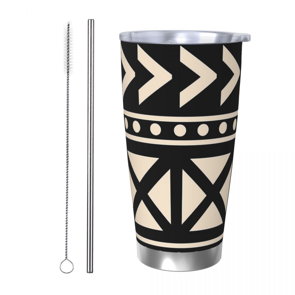 African Mud Cloth Black And Wh - Tumbler 20Oz White avaliação e preço