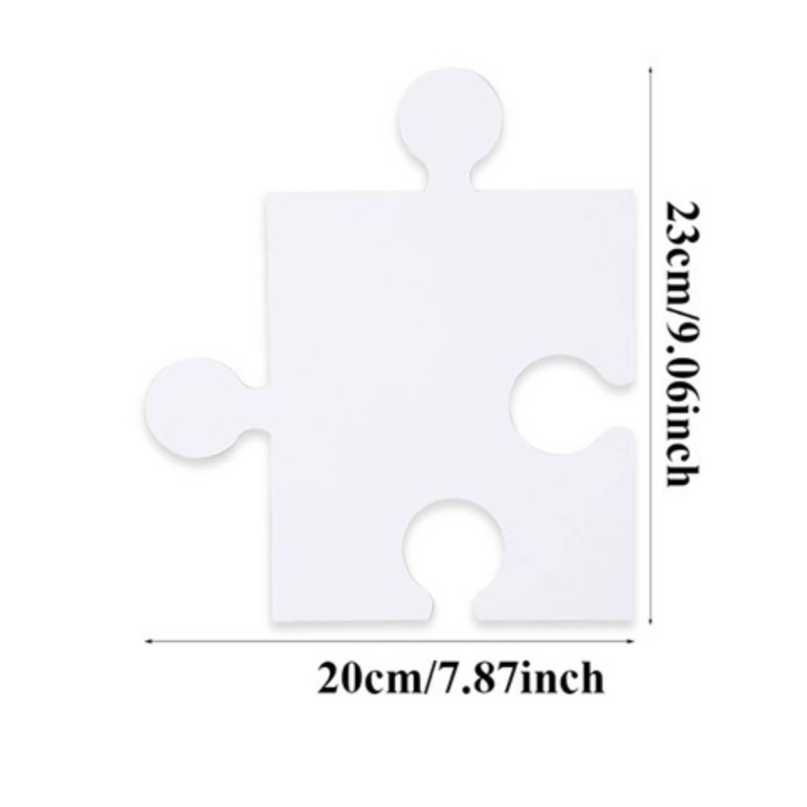 30x Puzzle Pieces Coloring Dra - Puzzle Blank White avaliação e preço