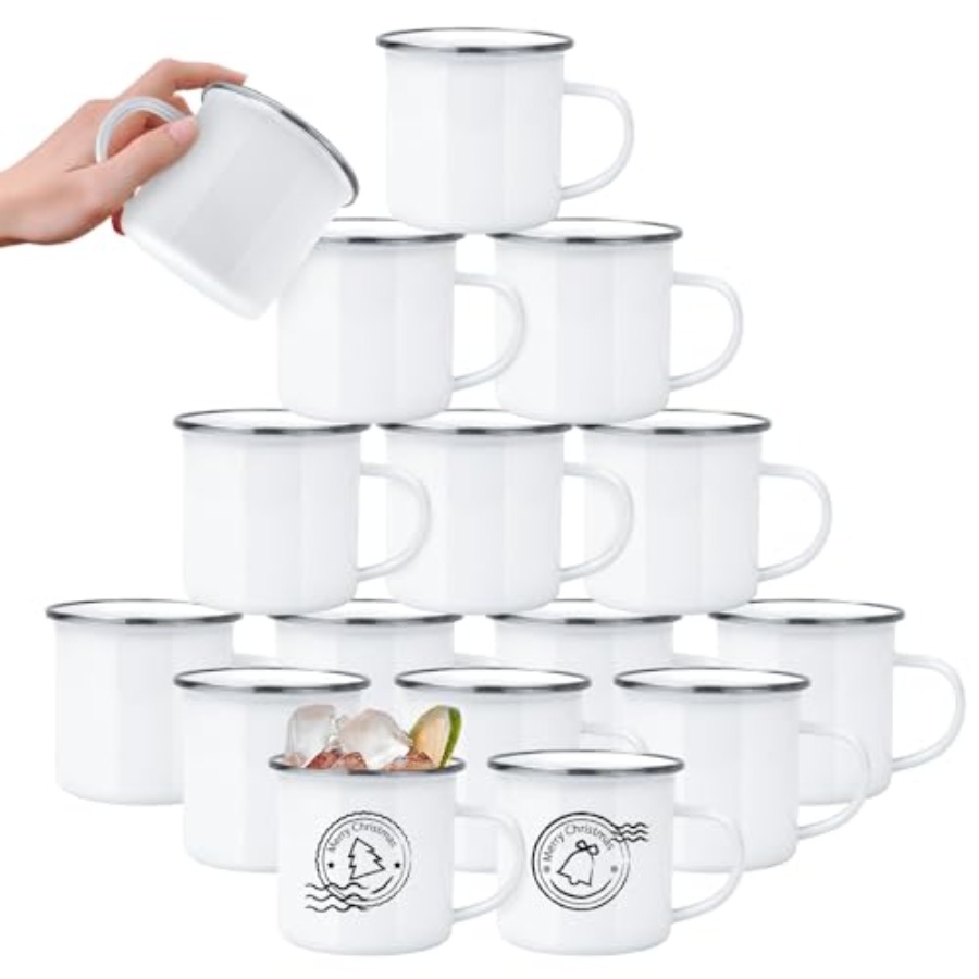 16 Pack Sublimation Blanks Ena - Sublimation Mug White avaliação e preço