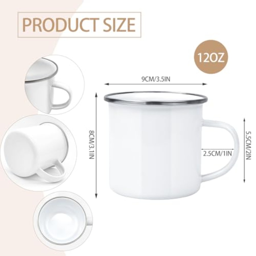 16 Pack Sublimation Blanks Ena - Sublimation Mug White avaliação e preço