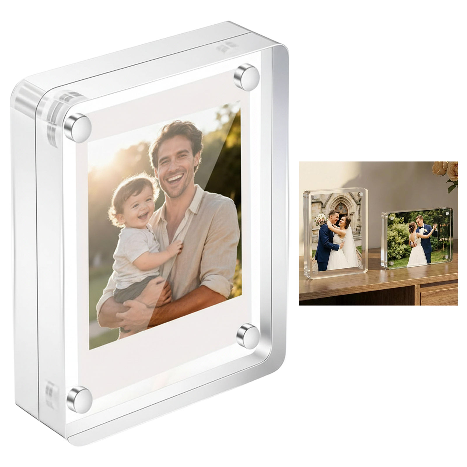 Acrylic Magnetic Photo Frame 2 - Photo Acrylic Block avaliação e preço