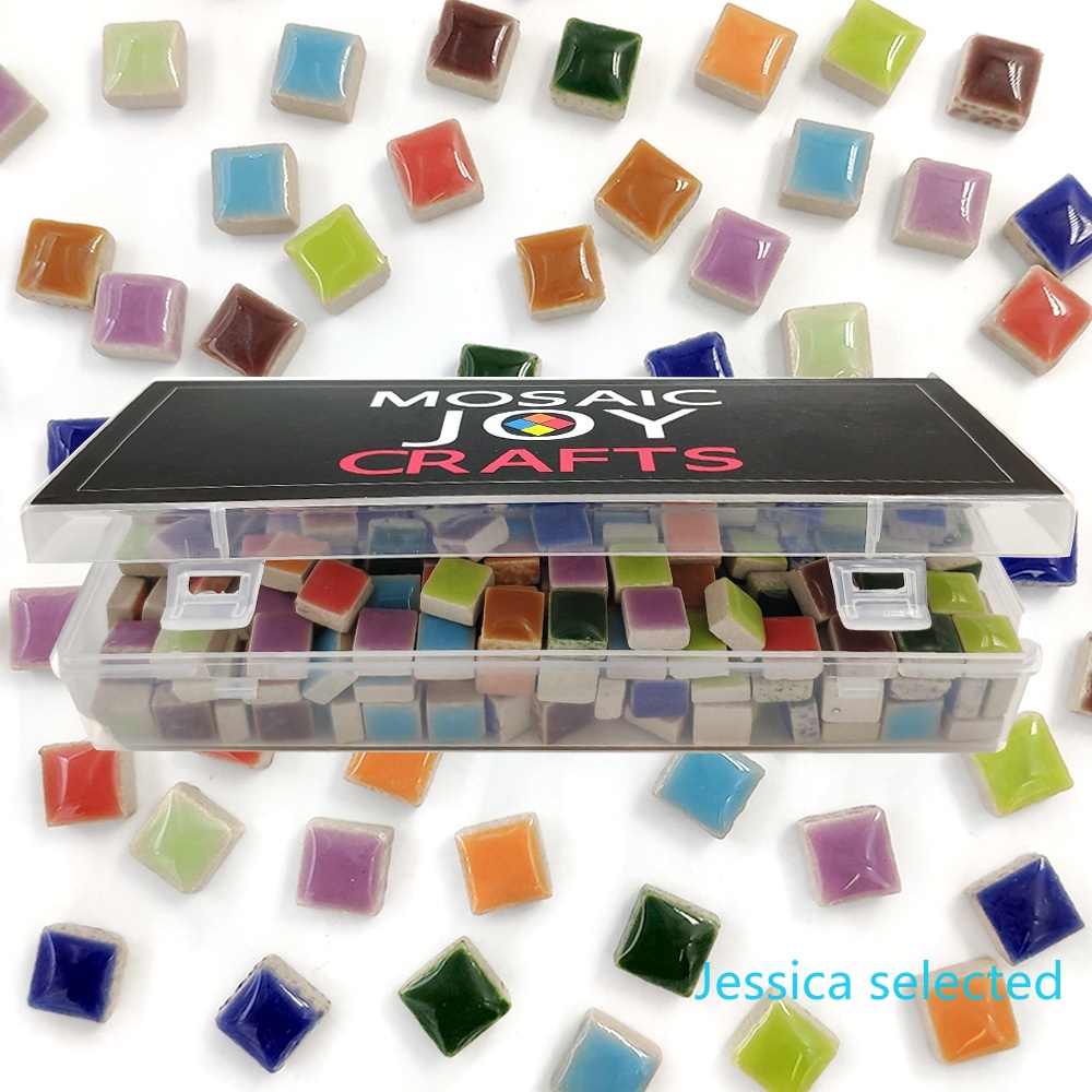 100g DIY Ceramic Mosaic Tiles  - Ceramic Tile Blank avaliação e preço