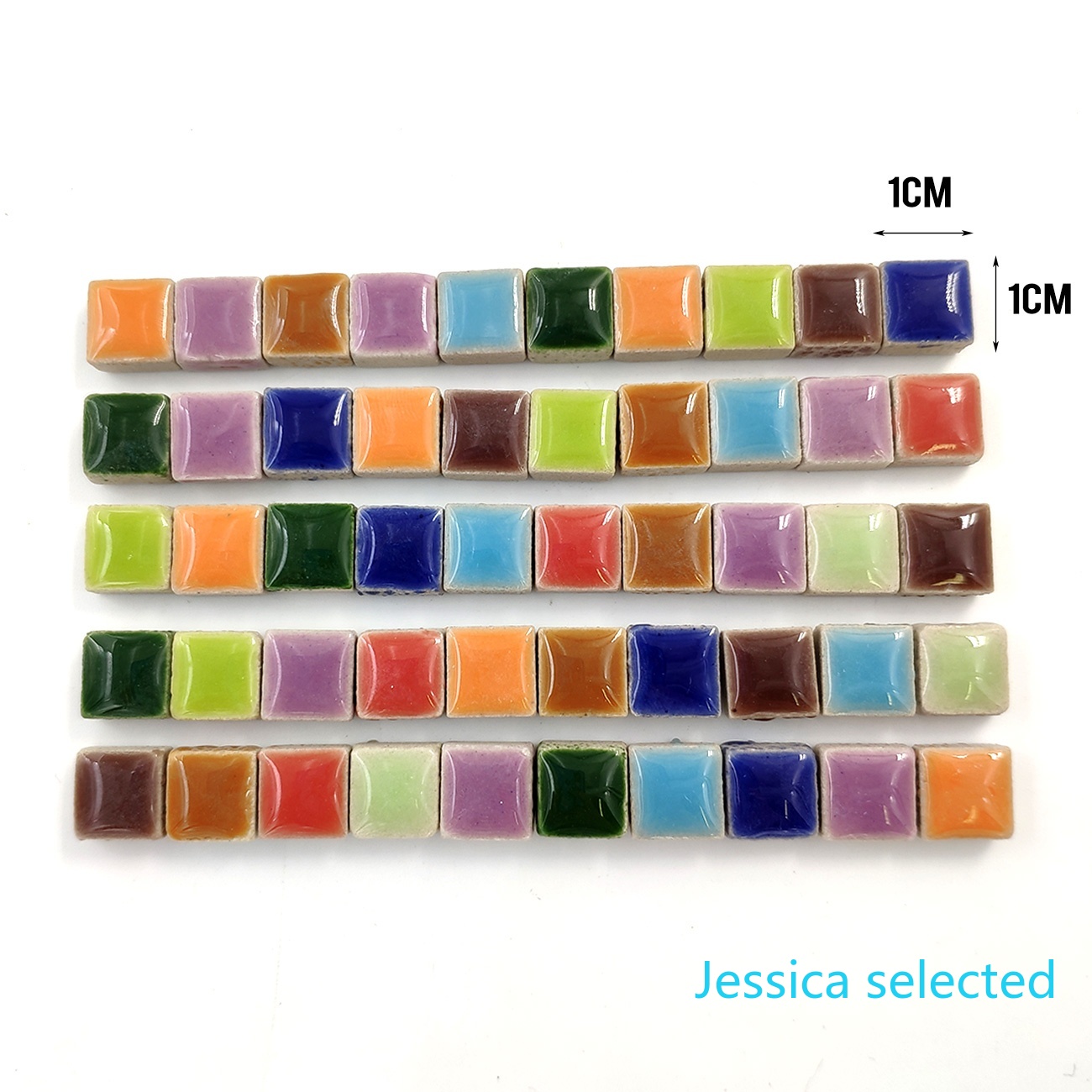 100g DIY Ceramic Mosaic Tiles  - Ceramic Tile Blank avaliação e preço